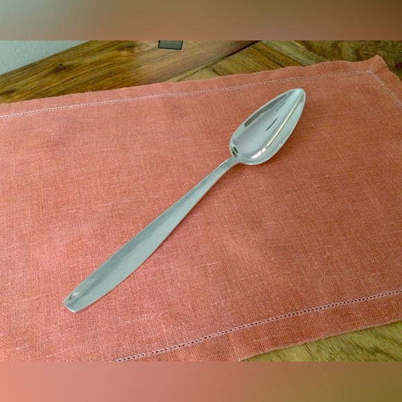 Vintage Swedish Modern Serving Spoon - Signed Allan Adler Handmade Sterling - Picture 9 of 10